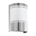 Eglo Luce Da Parete Cerno 2 Acciaio Inossidabile | IP44 - Adatto per 1x E27 - Sensore Di Luce