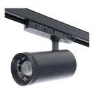 Noxion 3 Fasi Luce A Binario Delta Aluminium Nero 30W 2250lm 15-55D - 927-930-940 CCT | Zoomabile