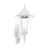 Eglo Luce Da Parete Navedo Aluminium Bianca | IP44 - Adatto per 1x E27 - Sensore Di Movimento