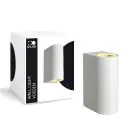 D'Lite Luce Da Parete Vossem Bianca Up & Down | IP56 - Adatto Per 2x GU10 