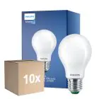 Confezione Multipack 10x Philips MASTER LED Bulbo Ultra Efficient E27 Pera Ghiaccio 2.3W 485lm - 827 Bianco Molto Caldo | Sostitutiva 40W